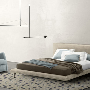 Alfred Leather Platform Bed by Gamma