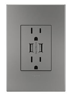 Recessed Duplex Outlet with USB