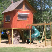 barn and silo outdoor playset