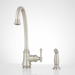 Torino Single-Handle Kitchen Faucet with Side Spray - Kitchen Faucets