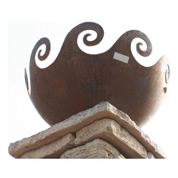 Waves O' Fire 37 inch Sculptural Firebowl™ Port Huron, MI