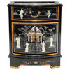 Black Lacquer Nightstand Royal Ladies