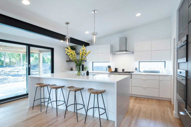 Inspiration for a contemporary kitchen remodel