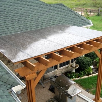 Bronze Polygal Pergola Cover