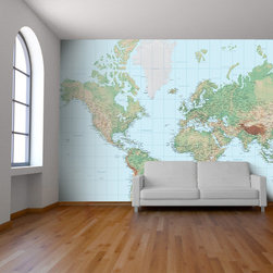 Educational World Map - Wallpaper