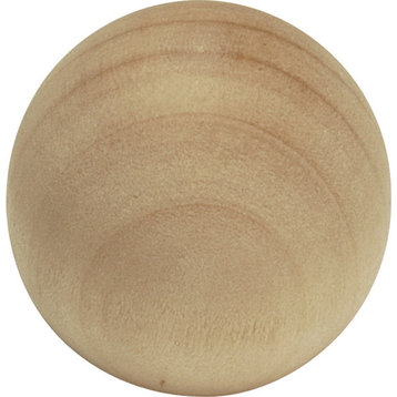 Belwith Hickory 1-1/4 " Natural Woodcraft Unfinished Wood Cabinet Knob  P180-UW