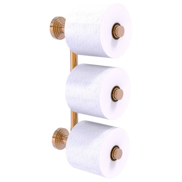 Waverly Place 3 Roll Reserve Roll Toilet Paper Holder, Brushed Bronze