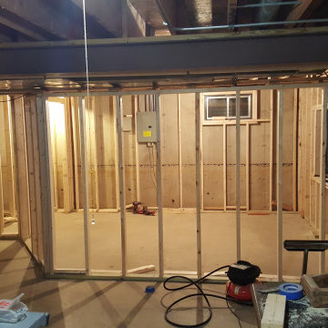 Framing out a basement bedroom/office
