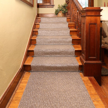 Textured carpet for stairs