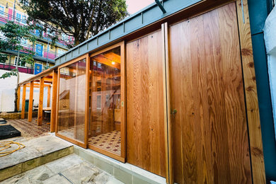 Inspiration for a retro garden shed and building in London.