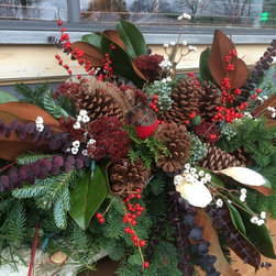 Outdoor winter decorating for Harmony Brewing - Products
