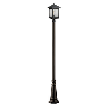 Portland Collection 1 Light Outdoor Post Light in Oil Rubbed Bronze Finish