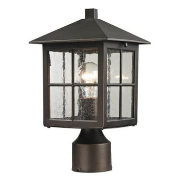 Shaker Heights 1-Light Outdoor Post Lamp, Hazelnut Bronze