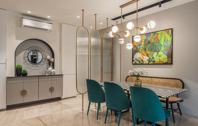 Mumbai Houzz: Grey, Glass & Gold are the Heroes in This City Nest