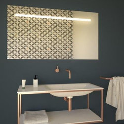 Simple Line LED Lighted Mirror - Bathroom Mirrors