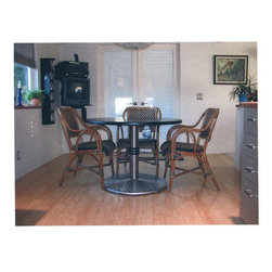 Stainless Steel and Black Powder Coated Table - Products