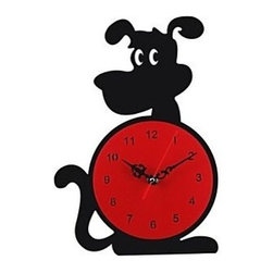 Originality Wall Clock Cartoon Dog Mute LC1013 - Wall Clocks