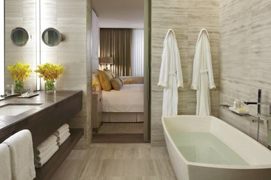 Example of a large eclectic bathroom design in Toronto