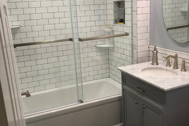 Photo of a transitional bathroom in New York.