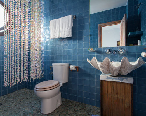 Fotos de baños | Diseños de baños con baldosas y/o azulejos azules