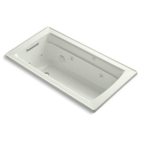 Kohler Archer 60"x32" Drop-In Whirlpool and Bask Heated Surface, Dune