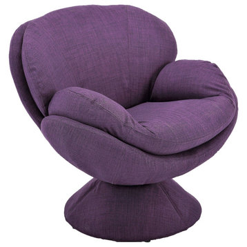 Port Leisure Accent Chair in Purple Fabric