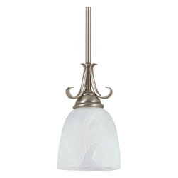 Sea Gull Lighting - Sea Gull Lighting Lemont Fluorescent 1-Light Mini-Pendant - 5W in. Antique Brush - Pendant Lighting