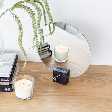 Moon Marble Mirror – Black