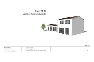Etude extension maison individuelle