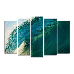 Ready2HangArt - Ready2hangart Nicola Lugo 'Blue Break' Canvas Wall Art - Prints And Posters