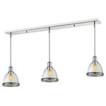 Z-LITE - Z-LITE 719MP-3CH 3 Light Island/Billiard Light - Z-LITE 719MP-3CH 3 Light Island/Billiard Light Fixture, ChromeThe vintage, warehouse loft design of this fixture adds a spacious touch of character for any home. A chrome finish paired with clear seedy glass shades allows this fixture to be perfect for the game room, or any other room of the house where a touch of character is needed. Collection: MasonFrame Finish: ChromeFrame Material: SteelShade Finish/Color: Clear SeedyShade Material: GlassDimension(in): 50(L) x 8(W) x 9.75(H)Chain Length(in): 9x12" + 3x6" + 3x3" RodsCord/Wire Length(in): 110"Bulb: (3)100W Medium base,Dimmable(INCLUDES 60 WATT VINTAGE BULB(S))UL Classification/Application: CUL/cETLu/Dry