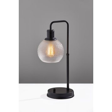 Barnett Globe Desk Lamp- Black
