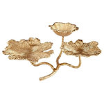 Cyan Lighting - Cyan Lighting Flowers and Flames - 21.25" Candleholder, Gold Finish - Flowers and Flames 21.25" Candleholder Gold *UL Approved: YES *Energy Star Qualified: n/a  *ADA Certified: n/a  *Number of Lights:   *Bulb Included:No *Bulb Type:No *Finish Type:Gold