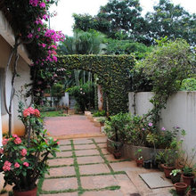 Courtyard In Our Beautiful Spanish Villa In India