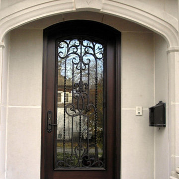 WOOD + WROUGHT IRON