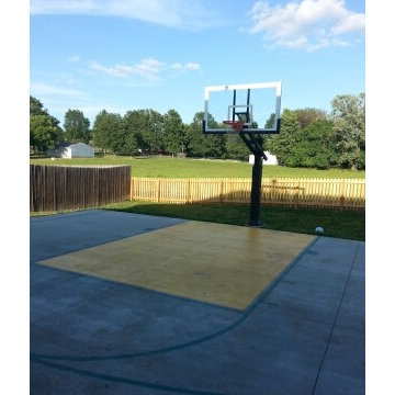 Adam B's Pro Dunk Platinum Basketball System on a 35x35 in basehor, KS