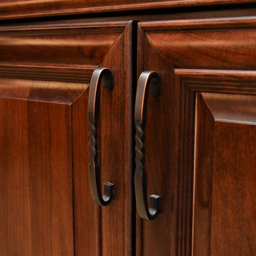 Lakeville, IN. Haas Signature Collection. Dark Cherry Kitchen