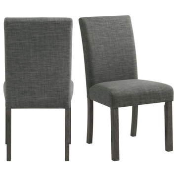 Oak Lawn Charcoal Gray Side Chair Gray Fabric, 2 Per Pack