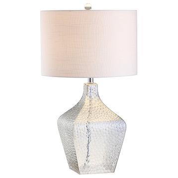 Jane 26" Glass Table Lamp, Clear