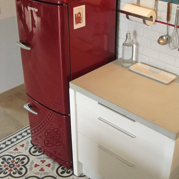 Concrete & Mosaic Kitchen