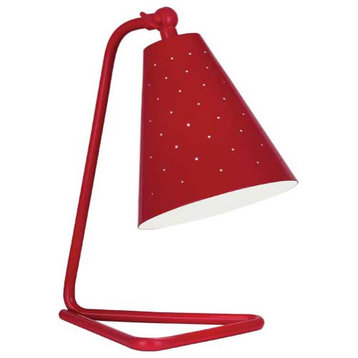 Pierce Accent Lamp, Ruby Red