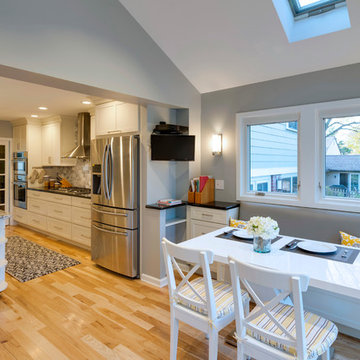 White and Grey Transitional Kitchen