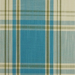 Vanilla Hudson Yarn Dyed Big Plaid Blackout Fabric - Fabric