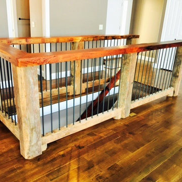 Interior Finishes - Reclaimed Wood Staircase