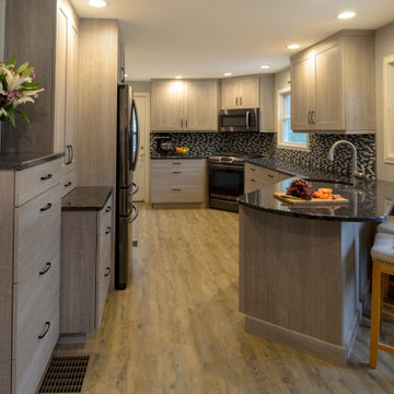 Rustic Barn Oak Kitchen in Nashua NH