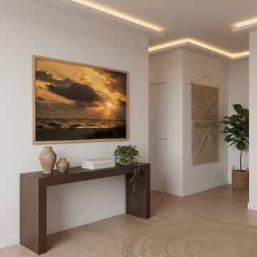 Anna Maria Island Cloudy Beach Sunset 1 Modern Organic Style Wall Art