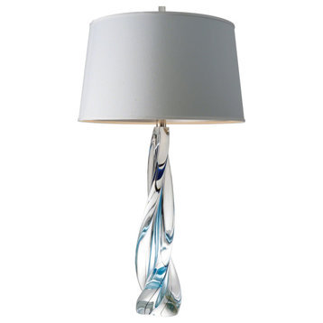 Ocean Twist Lamp With Silk Shade