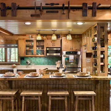 Custom home with Dov Loc log system in Tennessee