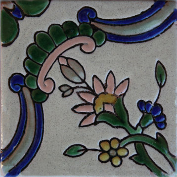 4.2x4.2 9 pcs Alhambra Mayorca 1 Talavera Mexican Tile