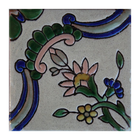 4.2x4.2 9 pcs Alhambra Mayorca 1 Talavera Mexican Tile